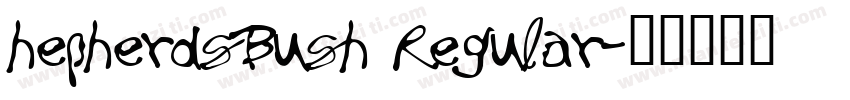hepherdsBush Regular字体转换